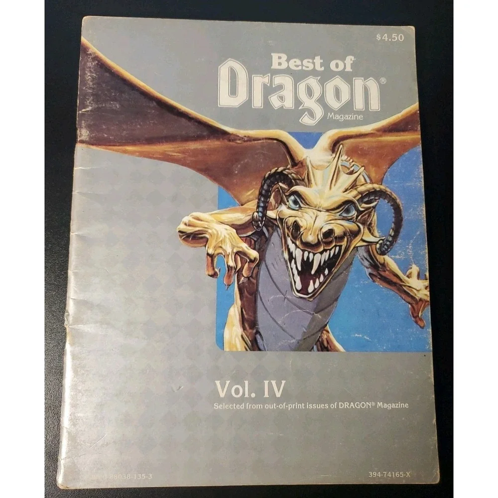 Best of Dragon Vol. IV 4 magazine D&D TSR Basic Dungeons Dragons  1985